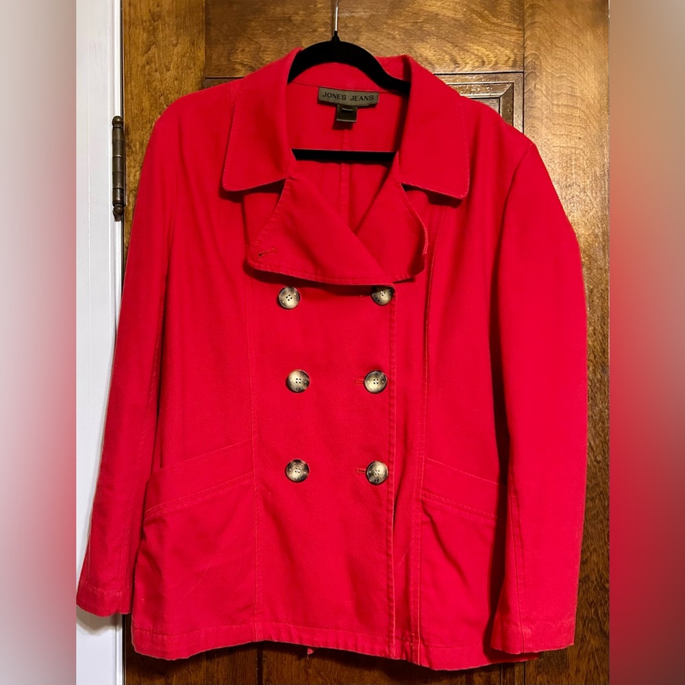 Jones Jeans Vibrant Red Peacoat
